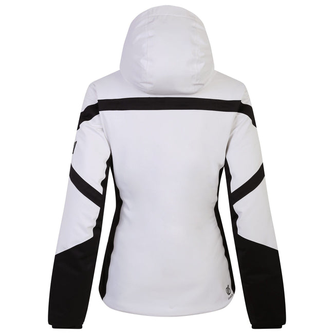Black-White - Back - Dare 2B Womens-Ladies Rocker Hooded Jacket