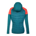 Fortune Green-Neon Peach-White - Back - Dare 2B Womens-Ladies Culmination Wool Padded Hybrid Jacket
