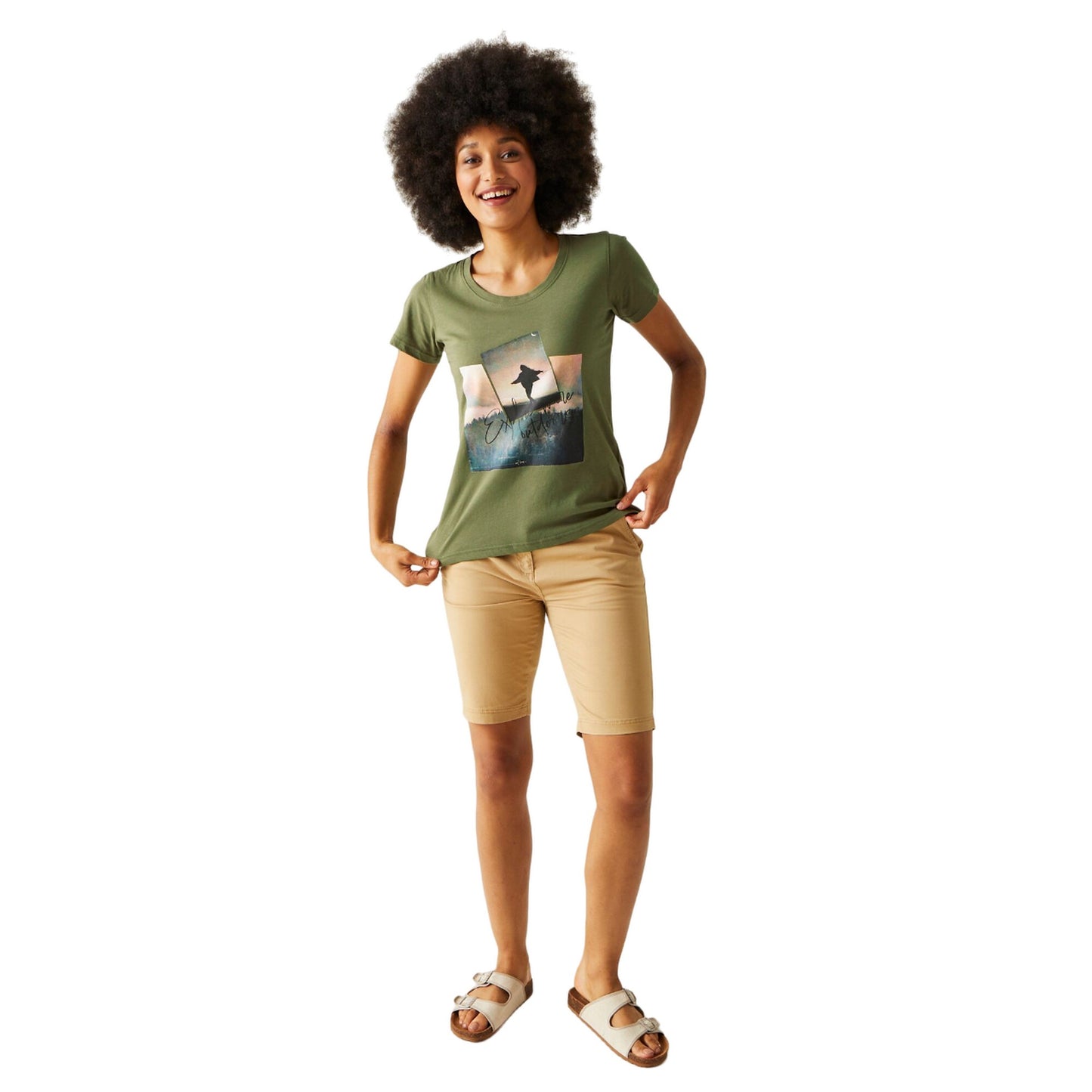 Four Leaf Clover - Close up - Regatta Womens-Ladies Filandra VIII Photograph T-Shirt