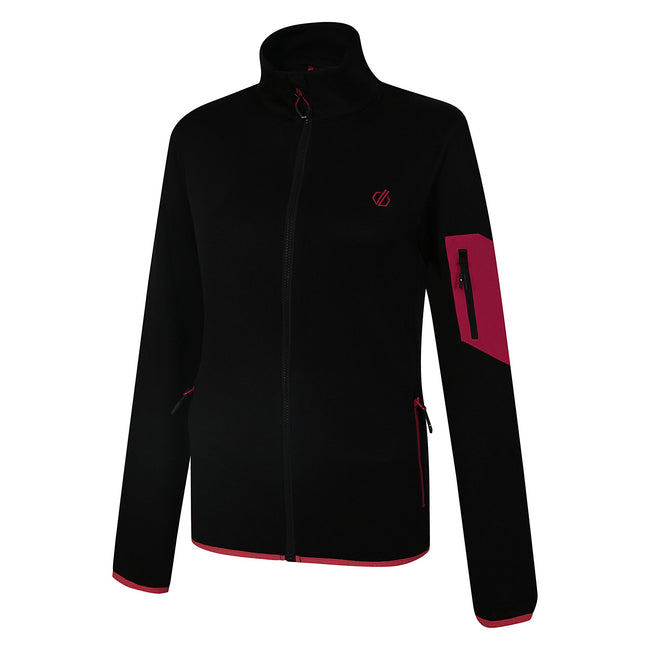 Black - Side - Dare 2B Womens-Ladies Mountain Series Full Zip Fleece Jacket