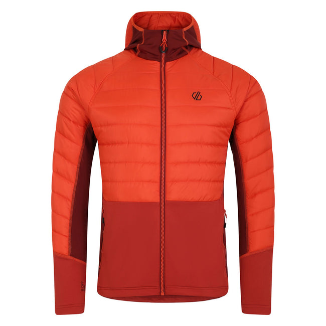 Cinnamon-Tuscan Red - Front - Dare 2B Mens Descending Hybrid Jacket