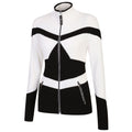 Black-White - Side - Dare 2B Womens-Ladies Rocker Zip Sweater Top