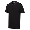 Black - Side - Regatta Mens Forley Polo Shirt