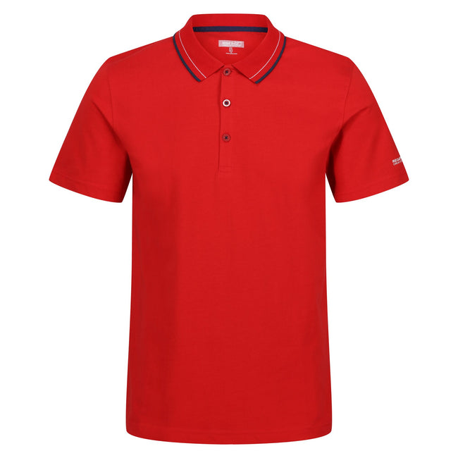 Danger Red - Front - Regatta Mens Forley Polo Shirt