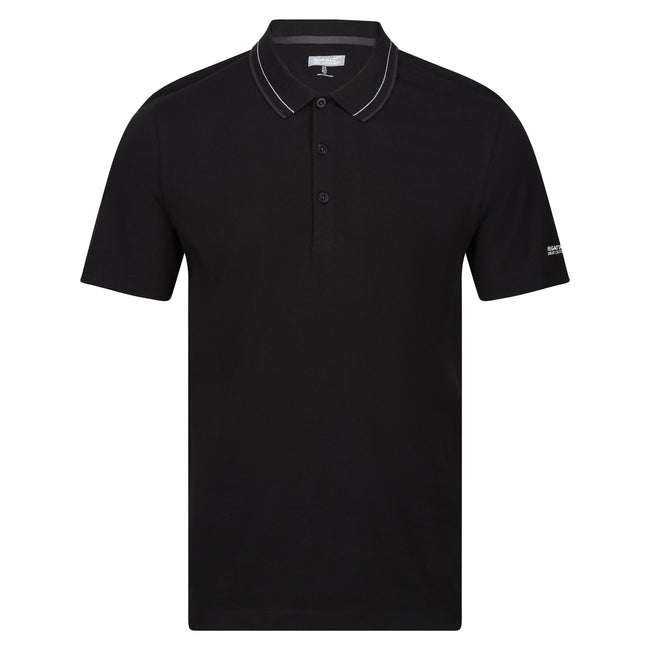 Black - Front - Regatta Mens Forley Polo Shirt