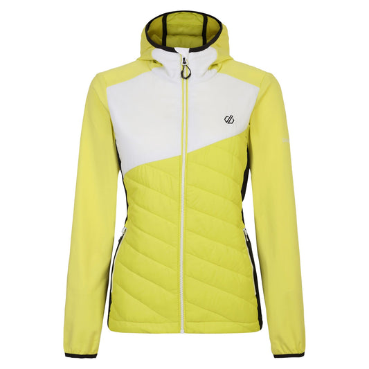 Yellow Plum-White - Front - Dare 2B Womens-Ladies Ascending Hybrid Jacket
