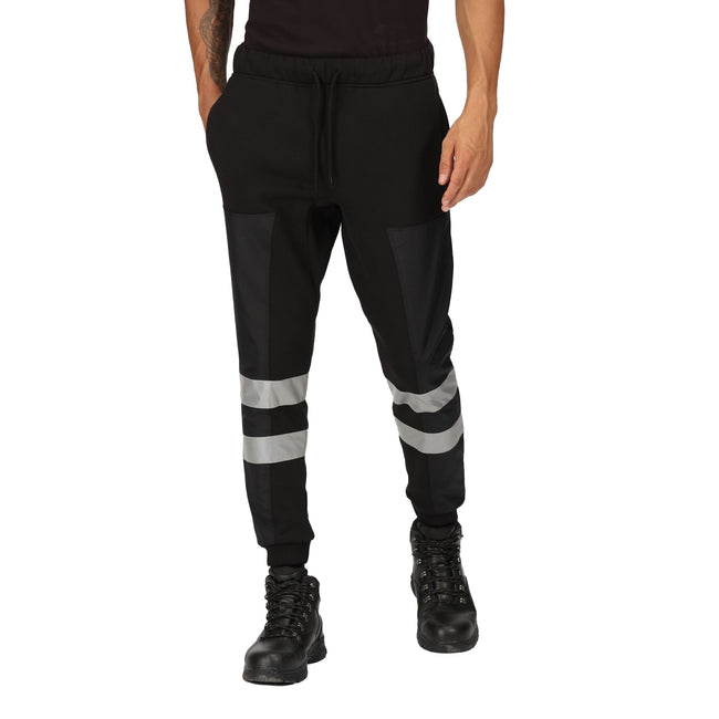 Black - Side - Regatta Professional Mens Jogging Bottoms