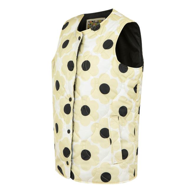 Cream - Side - Regatta Womens-Ladies Daisy Quilted Gilet
