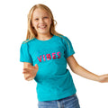 Tahoe Blue - Lifestyle - Regatta Childrens-Kids Bosley VII Good Vibes T-Shirt