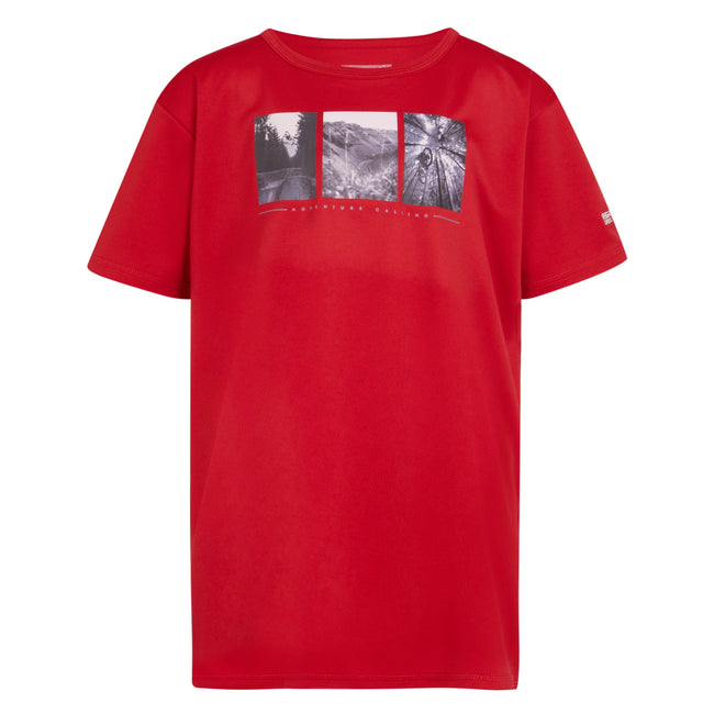 Danger Red - Front - Regatta Childrens-Kids Alvarado VIII Cycling T-Shirt