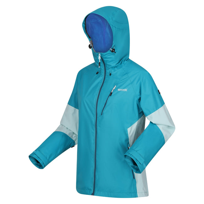 Tahoe Blue-Bleached Aqua - Side - Regatta Womens-Ladies Highton V Stretch Waterproof Jacket