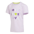 Lilac Frost - Side - Regatta Childrens-Kids Bosley VII Heart T-Shirt