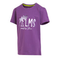 Sunset Purple - Side - Regatta Childrens-Kids Bosley VII Palm Tree T-Shirt