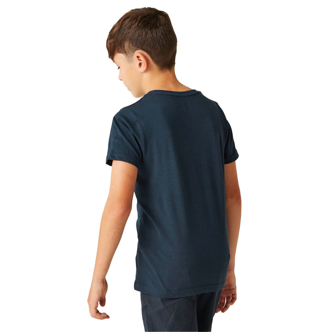 Navy - Pack Shot - Regatta Childrens-Kids Bosley VII Wave T-Shirt