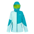 Bleached Aqua-Tahoe Blue - Front - Regatta Womens-Ladies Raddick II Waterproof Jacket