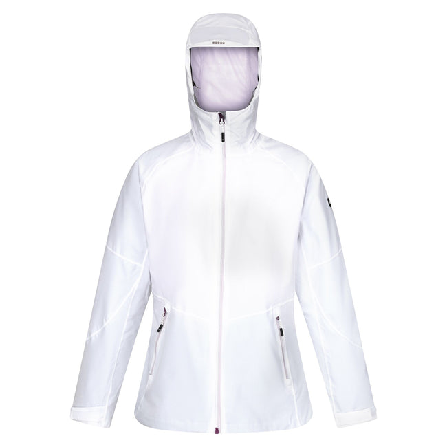White-Lilac Frost - Front - Regatta Womens-Ladies Raddick II Waterproof Jacket