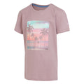 Heather - Side - Regatta Childrens-Kids Bosley VII Happy Days Of Summer Beach T-Shirt
