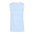 White-Sonic Blue - Back - Regatta Womens-Ladies Fariah Striped Sleeveless T-Shirt