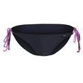 Navy-Radiant Orchid - Front - Regatta Womens-Ladies Andrellia Bikini Bottoms