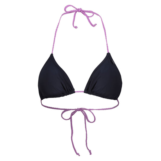 Navy-Radiant Orchid - Front - Regatta Womens-Ladies Andrellia Bikini Top