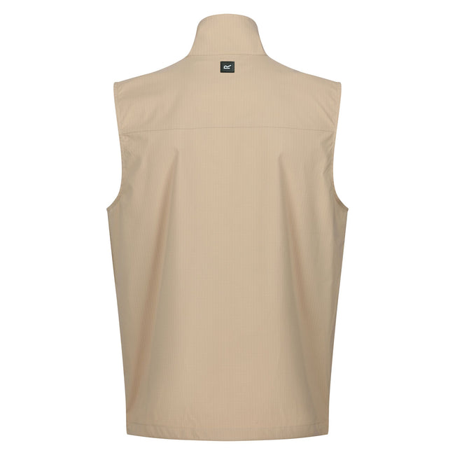 Oat - Back - Regatta Mens Travel Light Packaway Gilet