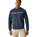 Navy - Lifestyle - Regatta Mens Nithsdale Stripe Crew Neck Sweatshirt