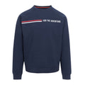 Navy - Front - Regatta Mens Nithsdale Stripe Crew Neck Sweatshirt
