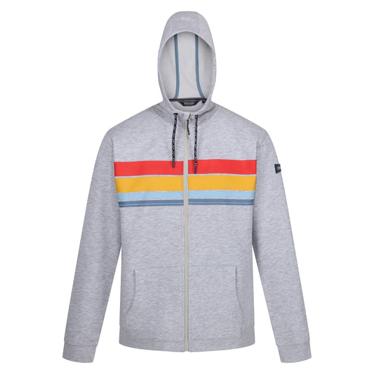 Silver Grey Marl - Front - Regatta Mens Shorebay II Full Zip Hoodie