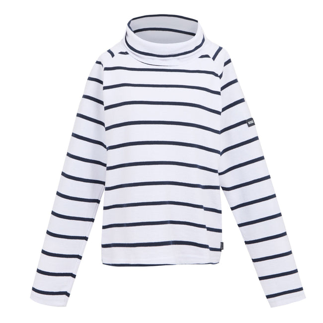 White-Navy - Front - Regatta Womens-Ladies Havendo Sweatshirt