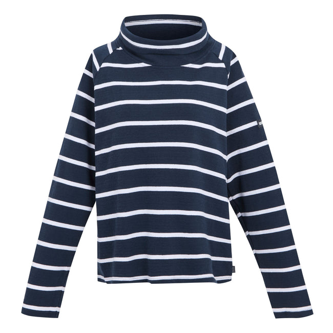 Navy-White - Front - Regatta Womens-Ladies Havendo Sweatshirt