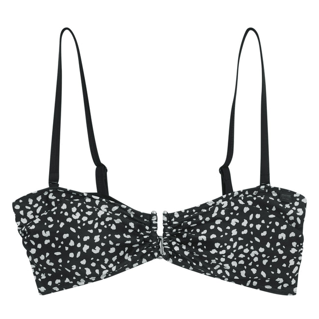 Black-White - Front - Regatta Womens-Ladies Aceana III Polka Dot Bikini Top