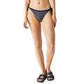 Navy-White - Lifestyle - Regatta Womens-Ladies Flavia String Striped Bikini Bottoms