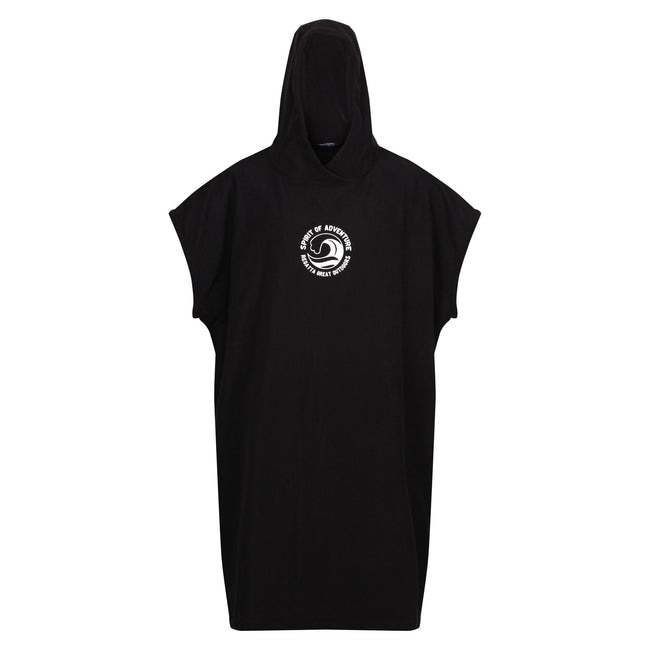 Black - Front - Regatta Unisex Adult Tidal Wave Hooded Towel
