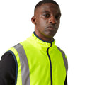 Yellow-Navy - Lifestyle - Regatta Professional Mens Full Zip Hi-Vis Vest