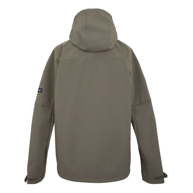 Treetop-Black - Back - Regatta Mens Arana Waterproof Soft Shell Jacket