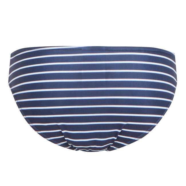 Navy-White - Back - Regatta Womens-Ladies Aceana Stripe Bikini Bottoms