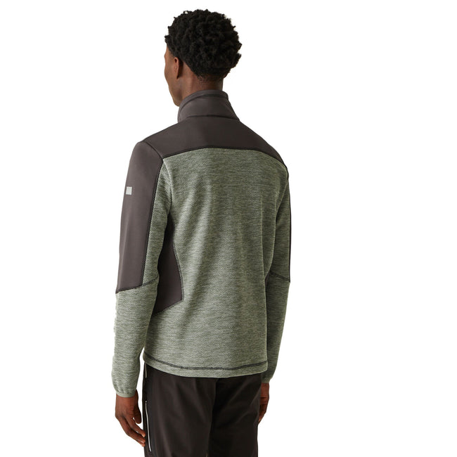 Agave Green-Ash - Pack Shot - Regatta Mens Highton IV Full Zip Fleece Jacket