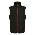 Black-Classic Red - Front - Regatta Professional Mens Softshell 2 Layer Body Warmer