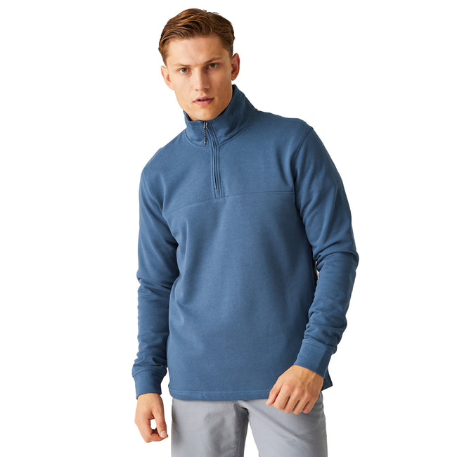 Dark Denim - Lifestyle - Regatta Mens Agilno Half Zip Fleece Top