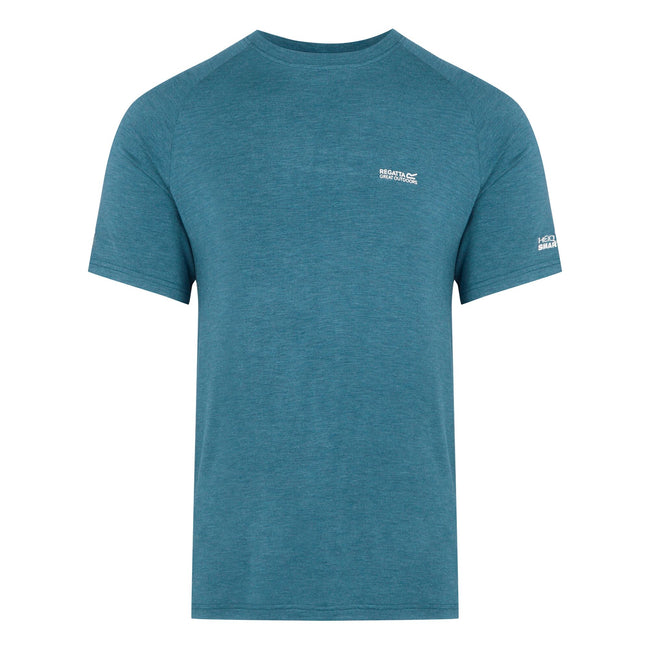 Moroccan Blue - Front - Regatta Mens Ambulo II T-Shirt