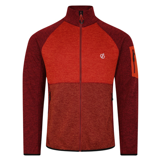 Syrah Red-Cinnamon - Front - Dare 2B Mens Torrek Fleece Top