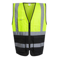 Yellow-Black - Front - Regatta Professional Mens Hi-Vis Vest