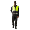 Yellow-Black - Pack Shot - Regatta Professional Mens Hi-Vis Vest