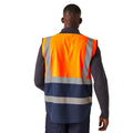 Orange-Navy - Lifestyle - Regatta Professional Mens Hi-Vis Vest