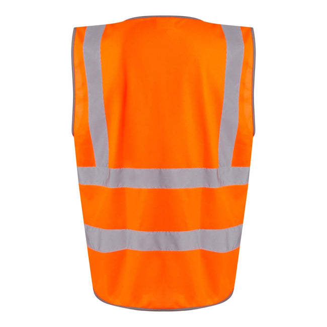 Orange - Back - Regatta Professional Mens Hi-Vis Vest