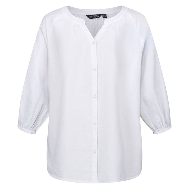 White - Front - Regatta Womens-Ladies Natuna Lightweight Shirt