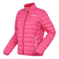 Flamingo Pink-Pink Potion - Side - Regatta Womens-Ladies Hillpack II Insulated Padded Jacket