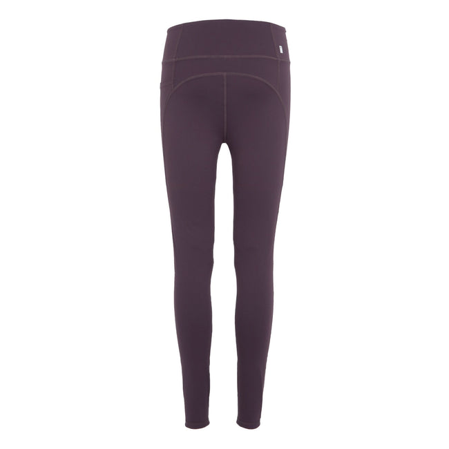 Deep Plum - Back - Regatta Womens-Ladies Holeen Pro Compression Leggings