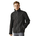 Black-Mineral Grey - Side - Regatta Professional Mens Waterproof Soft Shell Jacket