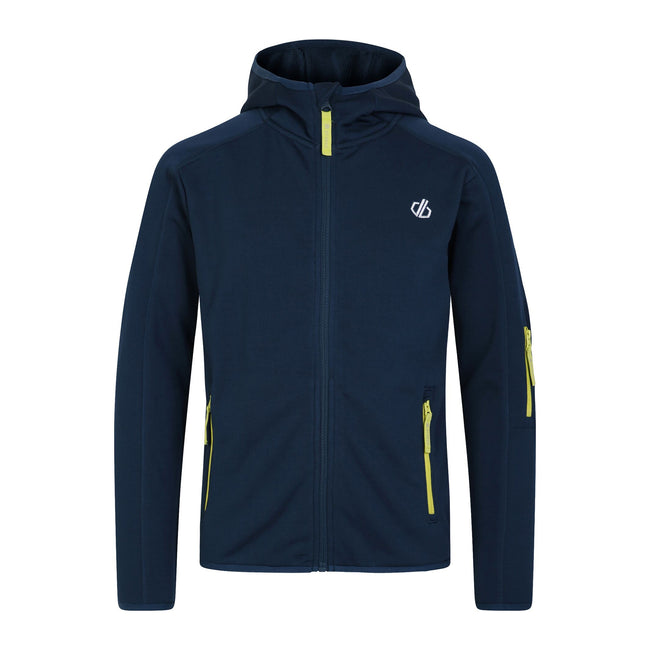 Moonlight Denim Marl - Front - Dare 2B Childrens-Kids Explore Marl Fleece Jacket